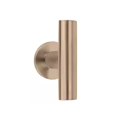 Deurkruk PVD licht brons Inc Piet Boon op verende rozet PBI103-G